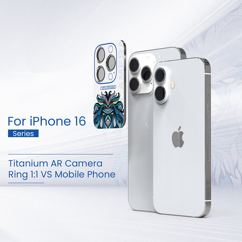 Ochranná fólie na zadní kameru Lito S+ pro Apple iPhone 16 Pro Max / 16 Pro, tvrzené sklo, černá