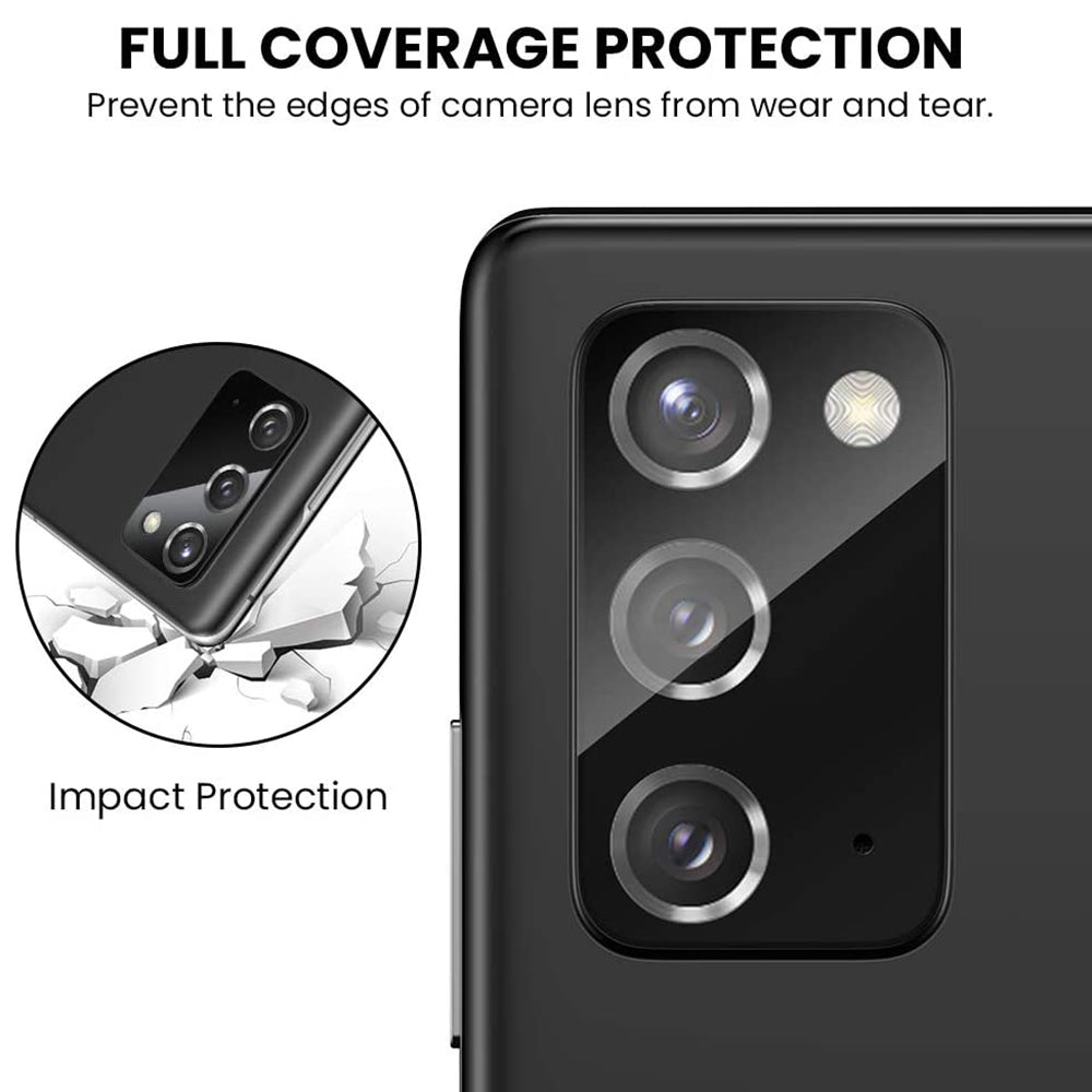 Ochranná fólie Lito S+ na zadní kameru pro Samsung Galaxy Note 20 5G N981 / Note 20 N980, Tvrzené sklo, Černá