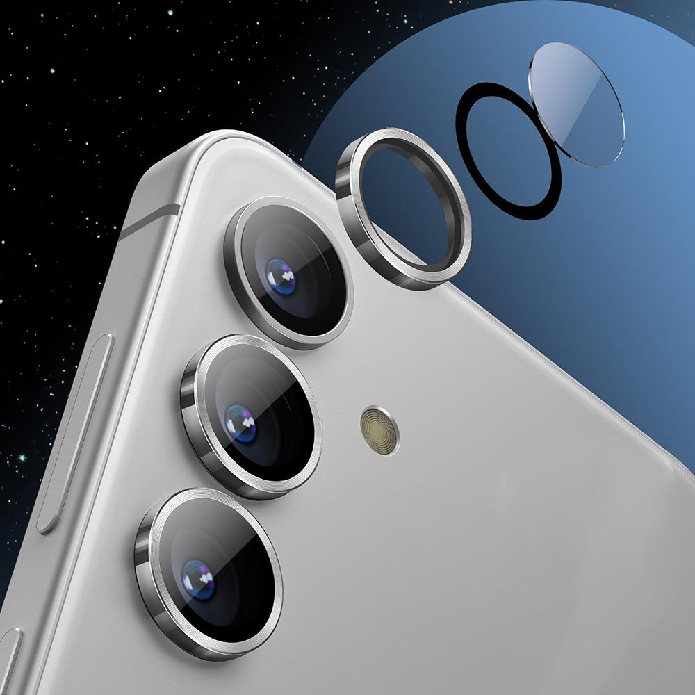 Ochranná fólie na zadní kameru Lito S+ pro Samsung Galaxy S26 Plus S947 / S26, Tvrzené sklo, Stříbrná