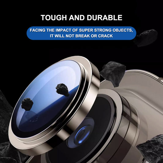 Ochranná fólie Lito Titanium AR na zadní kameru pro Apple iPhone 17 Pro Max / 17 Pro, Tvrzené sklo, Oranžová