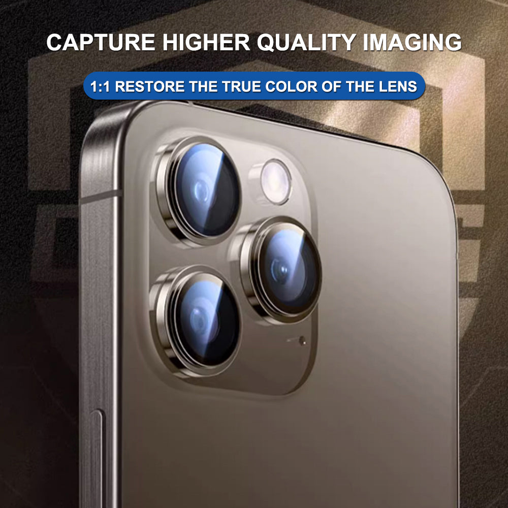 Ochranná fólie Lito Titanium AR na zadní kameru pro Apple iPhone 17, Zpevněné sklo, Stříbrná