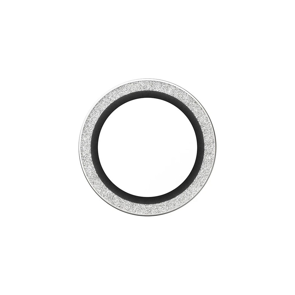 Ochranná fólie na zadní kameru PanzerGlass Hoops Glitter pro Apple iPhone 17 Air, Tvrzené sklo, Stříbrná