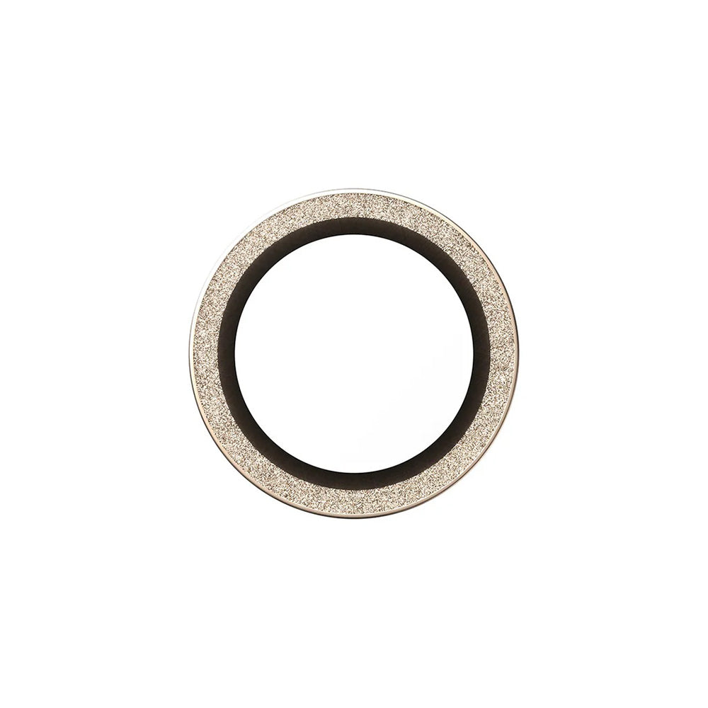 Ochranná fólie na zadní kameru PanzerGlass Hoops Glitter pro Apple iPhone 17 Air, Tvrzené sklo, Zlatá