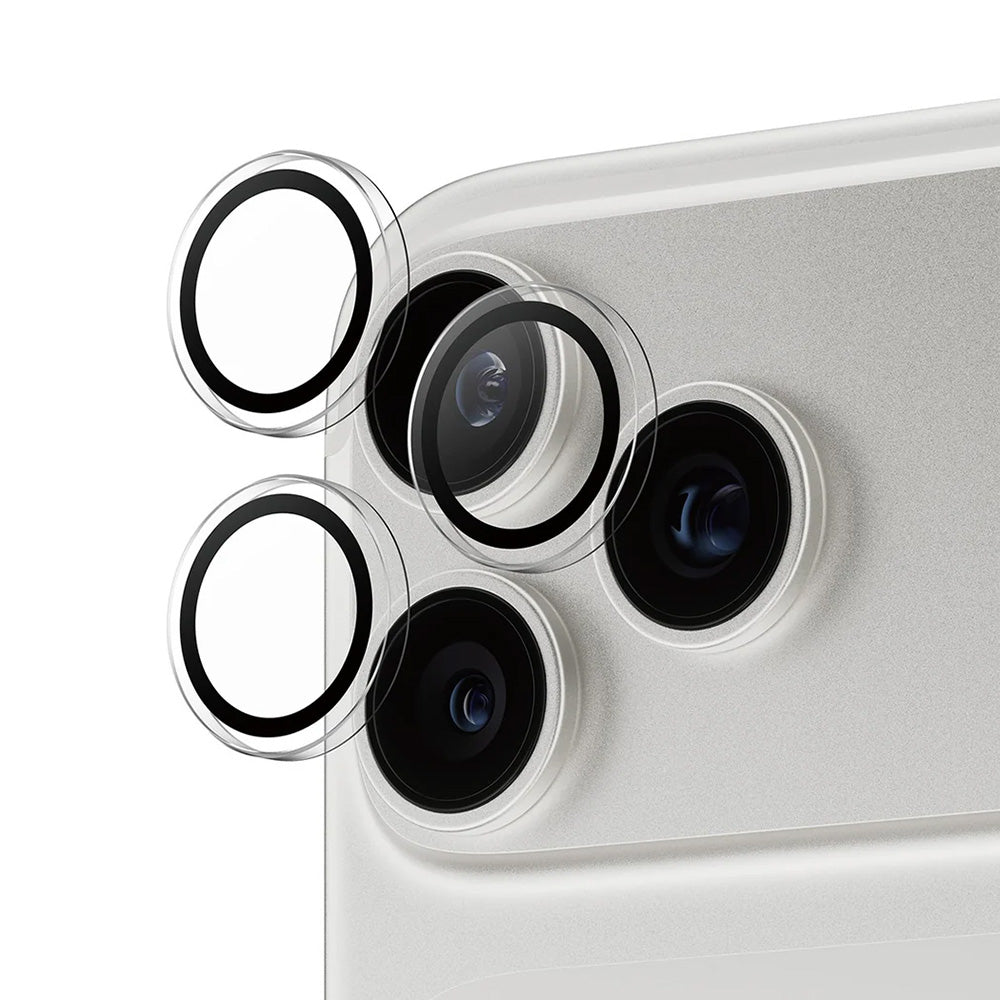 Ochranná fólie PanzerGlass Hoops na zadní kameru pro Apple iPhone 17 Pro, Zpevněné sklo, Průhledná