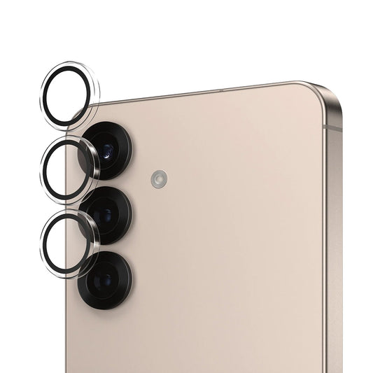 Ochranná fólie na zadní kameru PanzerGlass Hoops pro Samsung Galaxy S25 S931, Tvrzené sklo, Průhledná