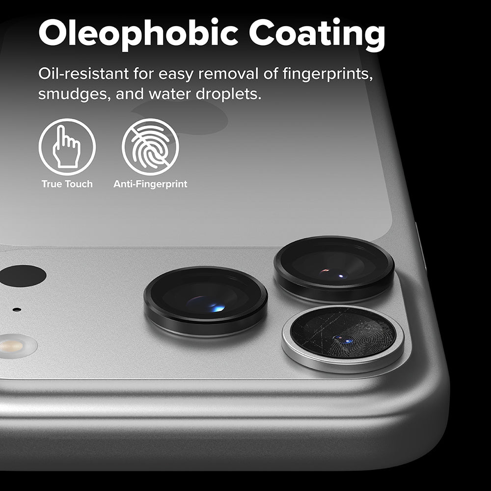 Ochranná fólie Ringke na zadní kameru pro Apple iPhone 17 Pro Max / 17 Pro, Tvrzené sklo, Černá