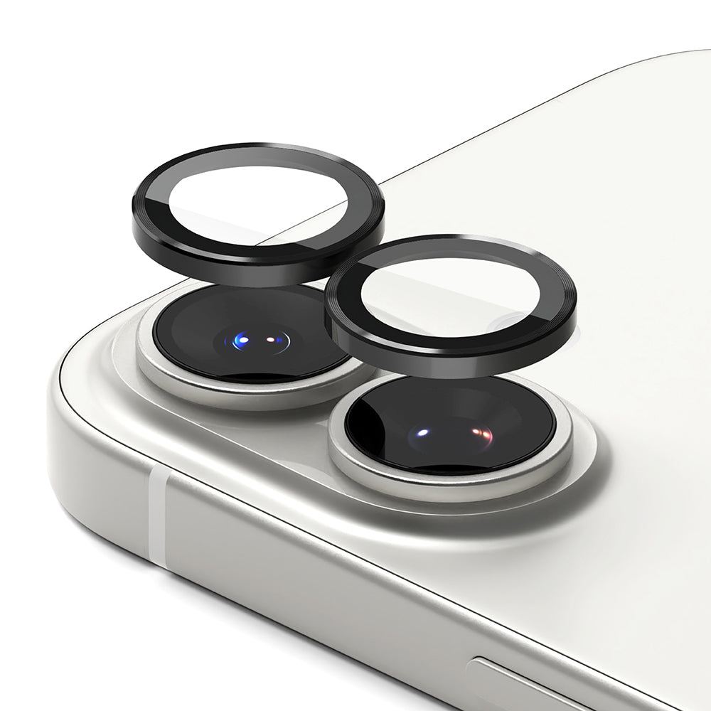 Ochranná fólie Ringke na zadní kameru pro Apple iPhone 17, Tvrzené sklo, Černá