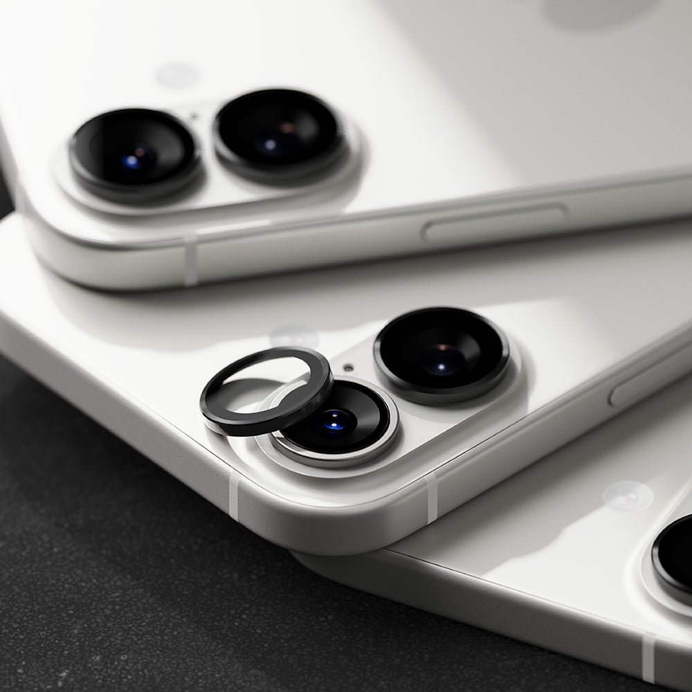 Ochranná fólie Ringke na zadní kameru pro Apple iPhone 17, Tvrzené sklo, Černá