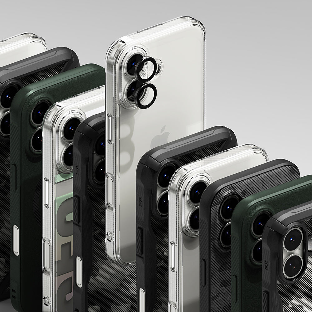 Ochranná fólie Ringke na zadní kameru pro Apple iPhone 17, Tvrzené sklo, Černá
