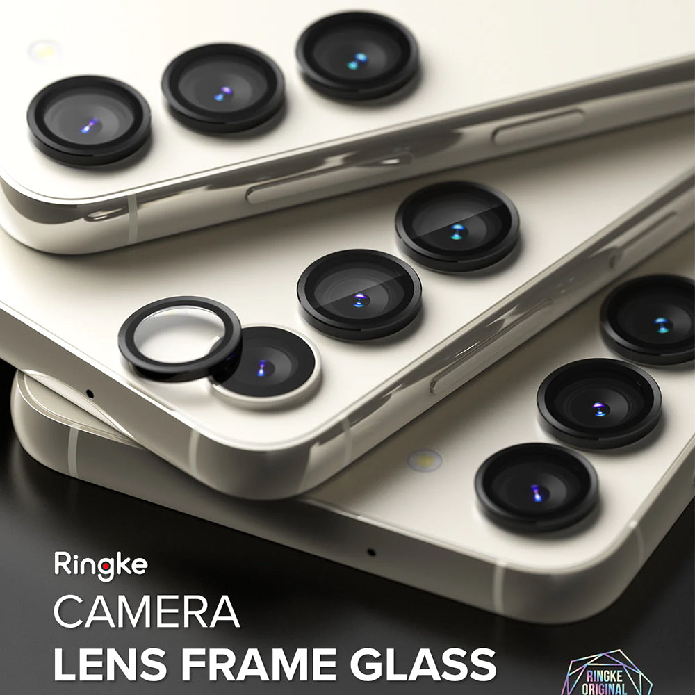 Ochranná fólie Ringke na zadní kameru pro Samsung Galaxy S23+ S916 / S23 S911, Tvrzené sklo, Černá