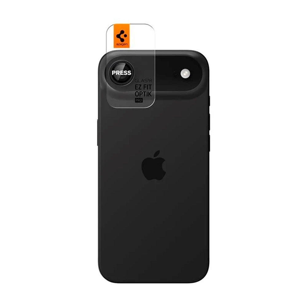Ochranná fólie na zadní kameru Spigen GlastR EZ FIT Optik Pro pro Apple iPhone 17 Air, Tvrzené sklo, Sada 2 kusy, Černá AGL09863