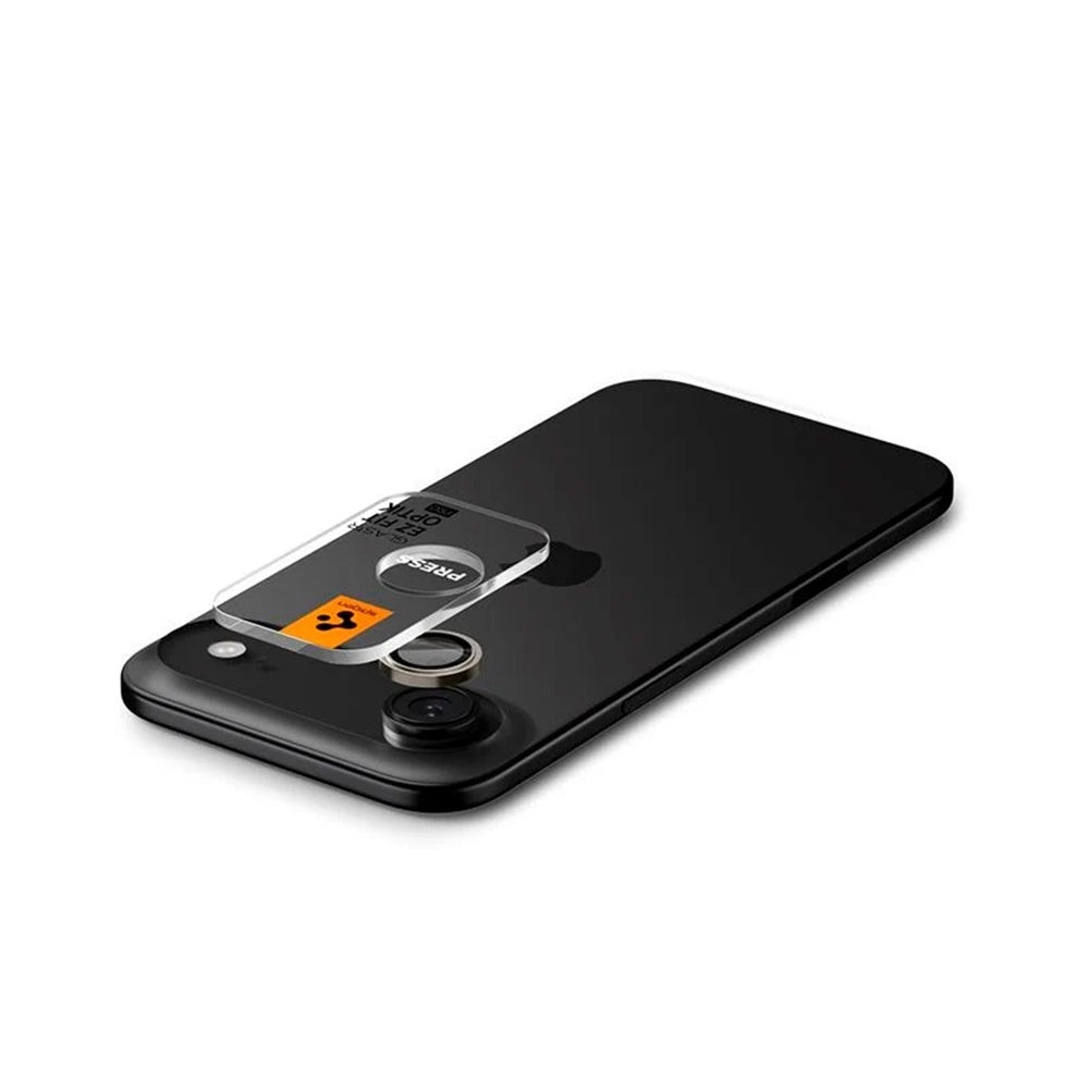 Ochranná fólie na zadní kameru Spigen GlastR EZ FIT Optik Pro pro Apple iPhone 17 Air, Tvrzené sklo, Sada 2 kusy, Černá AGL09863