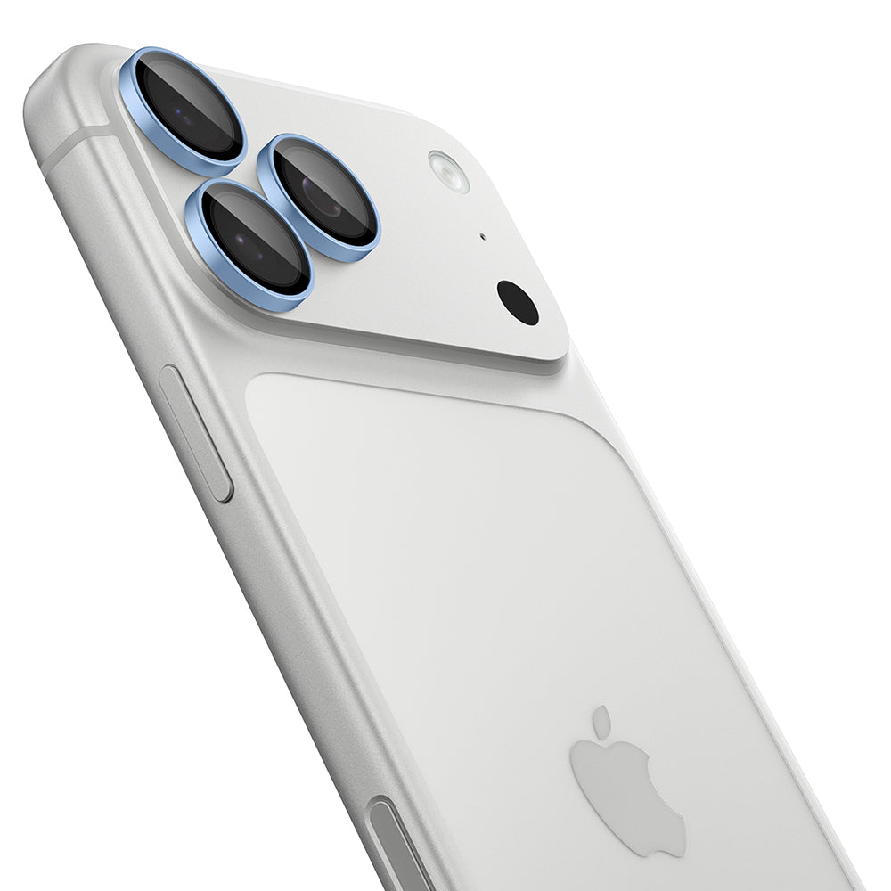 Ochranná fólie na zadní kameru Spigen GlastR EZ FIT Optik Pro pro Apple iPhone 18 Pro / 18 Pro Max, tvrzené sklo, sada 2 kusy, modrá AGL12045