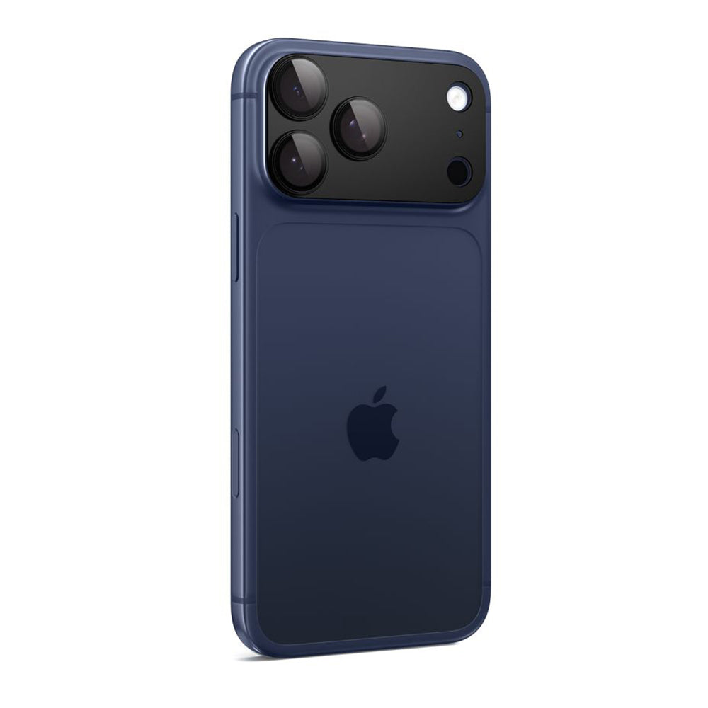 Ochranná fólie na zadní kameru Spigen GlastR EZ FIT Optik Pro XL pro Apple iPhone 17 Pro, Tvrzené sklo, Černá AGL10644