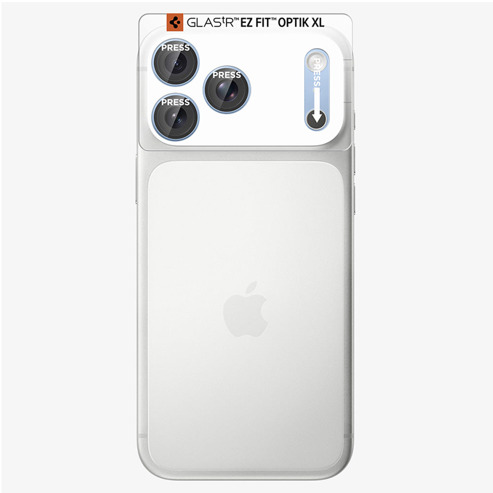 Ochranná fólie na zadní kameru Spigen GlastR EZ FIT Optik Pro XL pro Apple iPhone 18 Pro Max, tvrzené sklo, modrá AGL12041