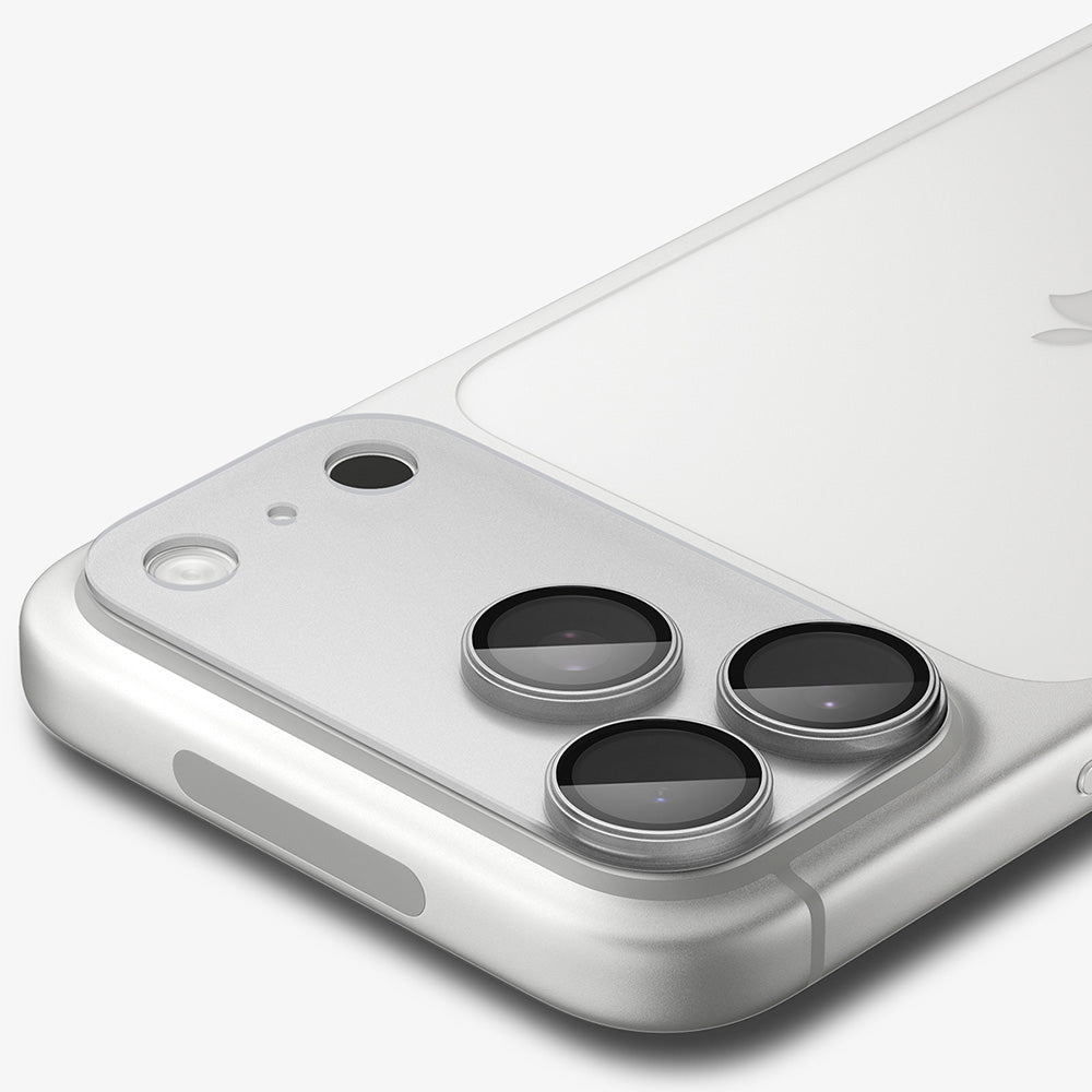 Ochranná fólie na zadní kameru Spigen GlastR EZ FIT Optik Pro XL pro Apple iPhone 18 Pro, tvrzené sklo, stříbrná AGL12038