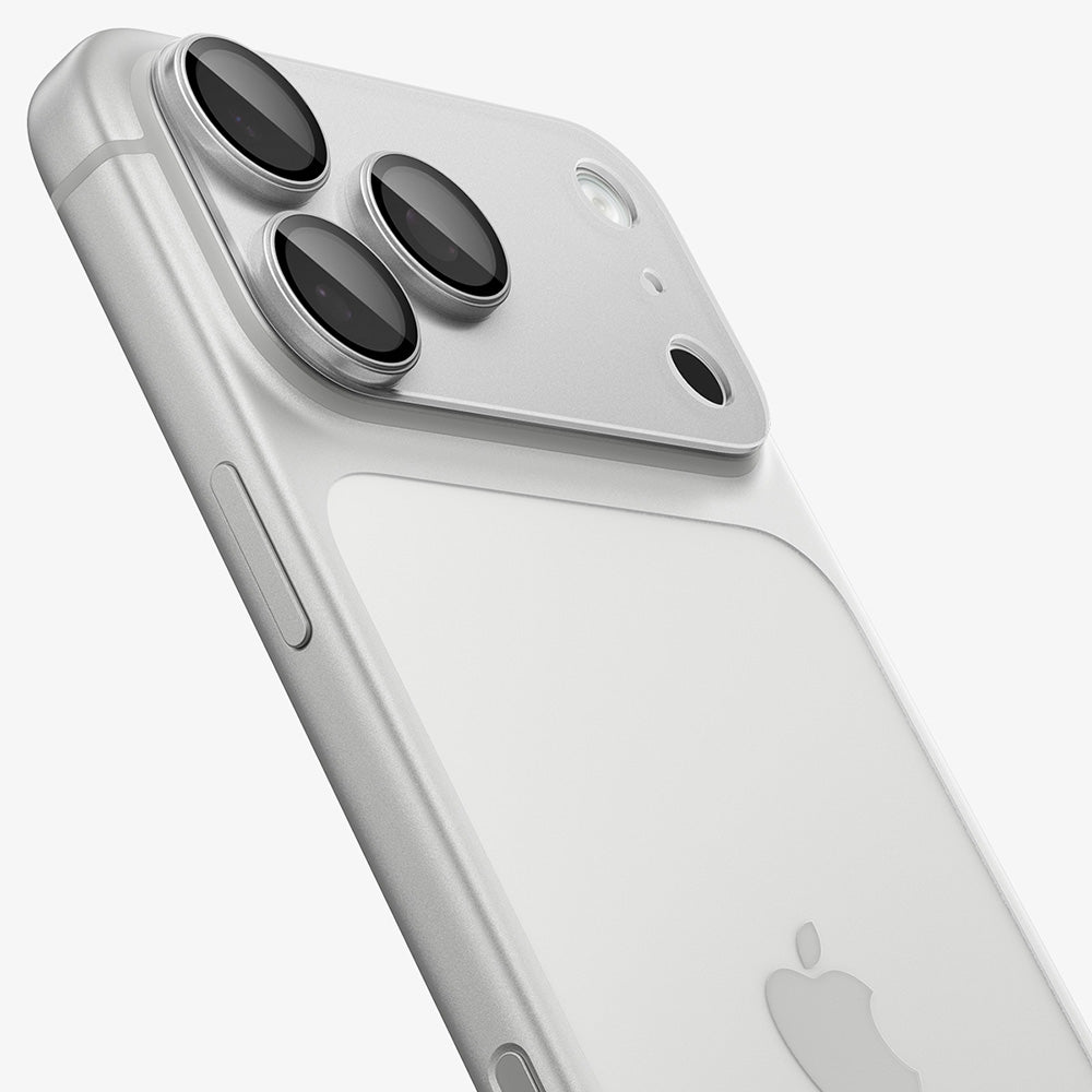 Ochranná fólie na zadní kameru Spigen GlastR EZ FIT Optik Pro XL pro Apple iPhone 18 Pro, tvrzené sklo, stříbrná AGL12038