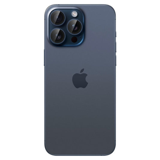 Ochranná fólie na zadní kameru Spigen GlastR EZ FIT Optik Pro pro Apple iPhone 16 Pro Max / 16 Pro, Tvrzené sklo, Sada 2 kusy, Modrá