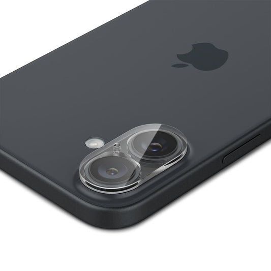 Ochranná fólie na zadní kameru Spigen GlastR Optik pro Apple iPhone 16 Plus / 16, tvrzené sklo, sada 2 kusů, průhledná AGL07923