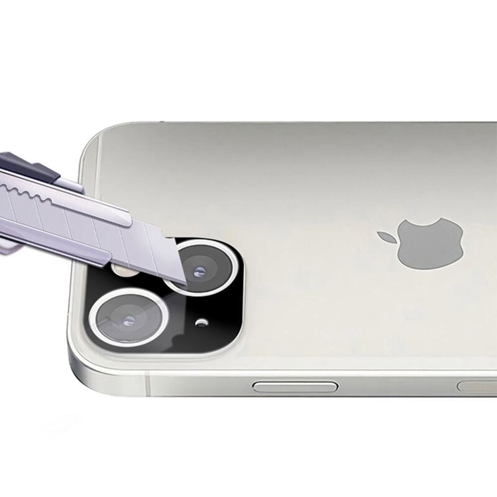 Ochranná fólie na zadní kameru Techsuit pro Apple iPhone 13 mini / 13, tvrzené sklo, černá