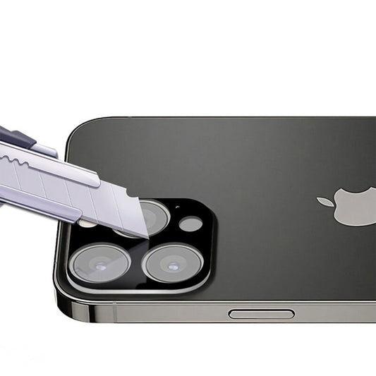 Ochranná fólie na zadní kameru Techsuit pro Apple iPhone 13 Pro Max / 13 Pro, tvrzené sklo, černá