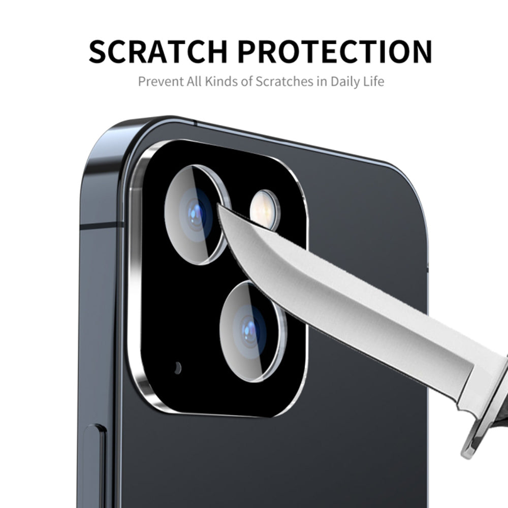 Ochranná fólie na zadní kameru Techsuit pro Apple iPhone 15 Plus / 15, tvrzené sklo, černá