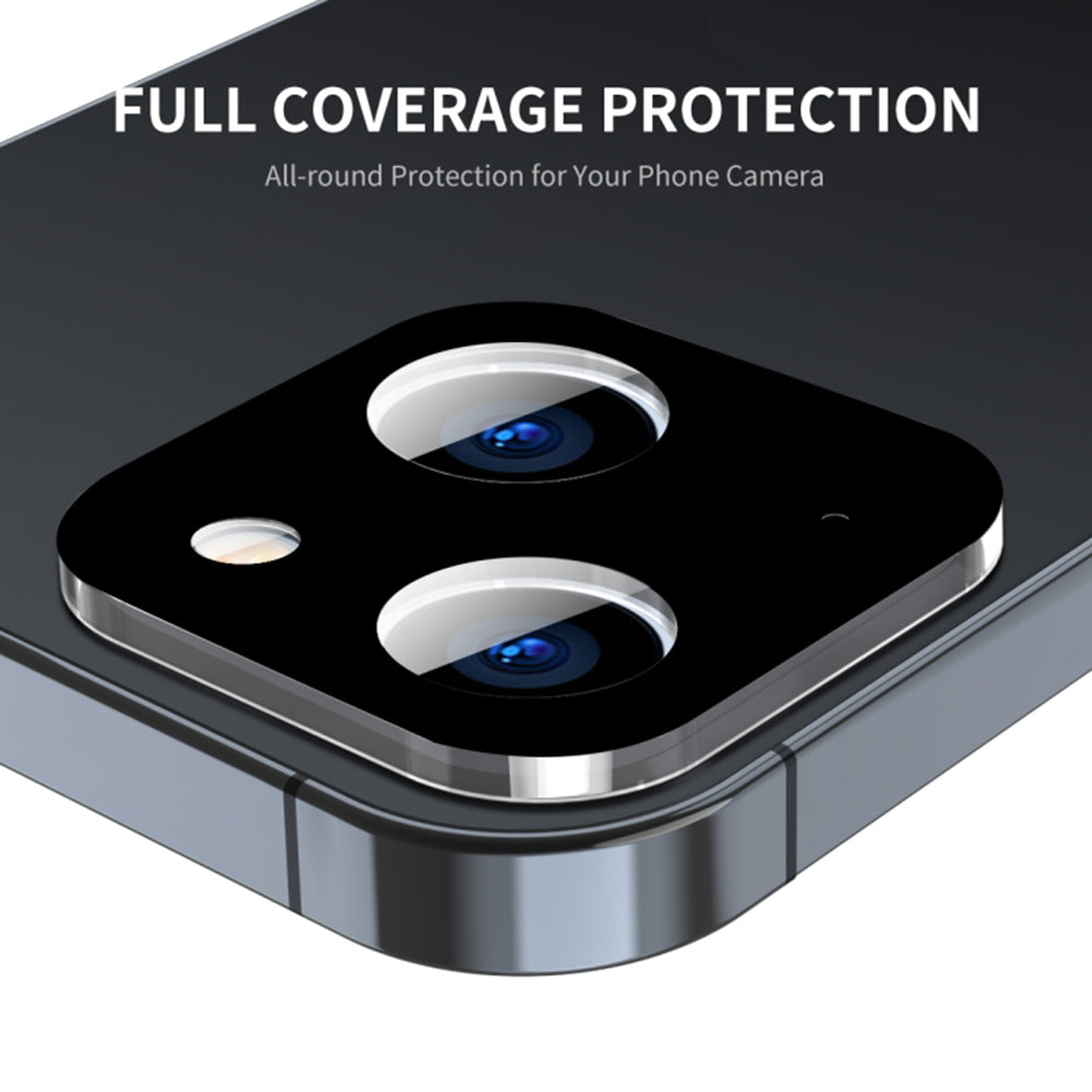 Ochranná fólie na zadní kameru Techsuit pro Apple iPhone 15 Plus / 15, tvrzené sklo, černá