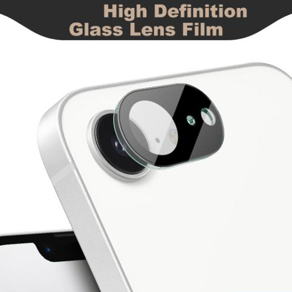 Ochranná fólie na zadní kameru Techsuit pro Apple iPhone 17e / 16e, tvrzené sklo, černá
