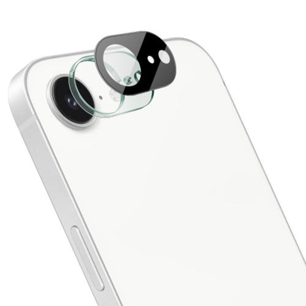 Ochranná fólie na zadní kameru Techsuit pro Apple iPhone 17e / 16e, tvrzené sklo, černá