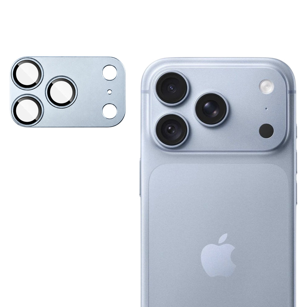 Ochranné sklo na zadní fotoaparát Techsuit pro Apple iPhone 18 Pro, tvrzené sklo, světle modré