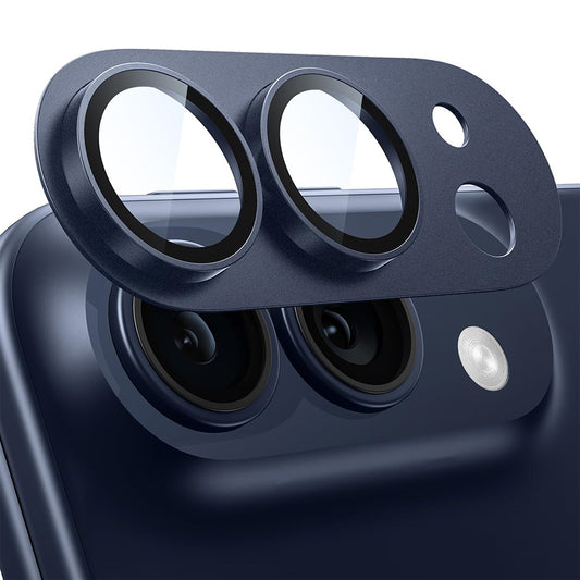 Ochranné sklo na zadní fotoaparát Techsuit pro Apple iPhone Duo, tvrzené sklo, tmavě modré