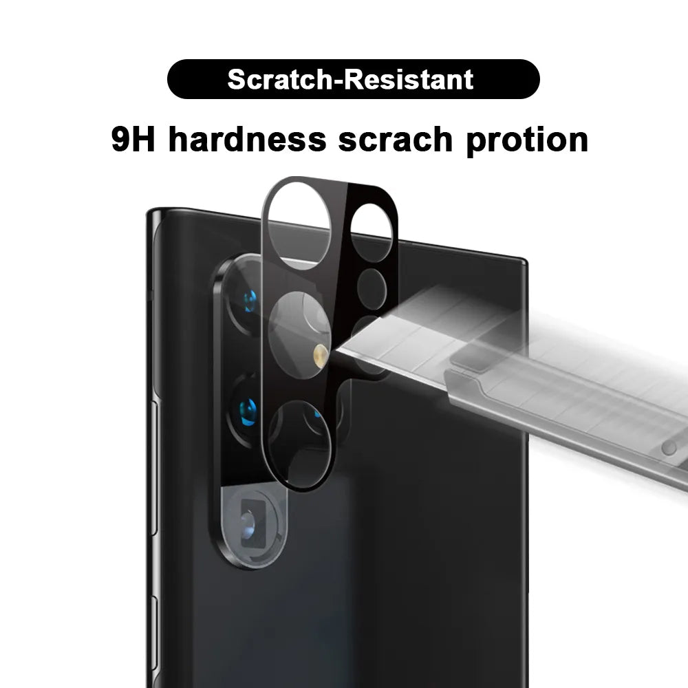 Ochranná fólie na zadní kameru Techsuit pro Samsung Galaxy S23 Ultra S918, tvrzené sklo, černá