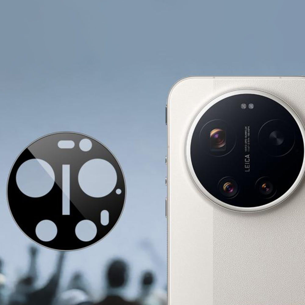 Ochranná fólie Techsuit na zadní kameru pro Xiaomi 17 Ultra, Tvrzené sklo, Černá