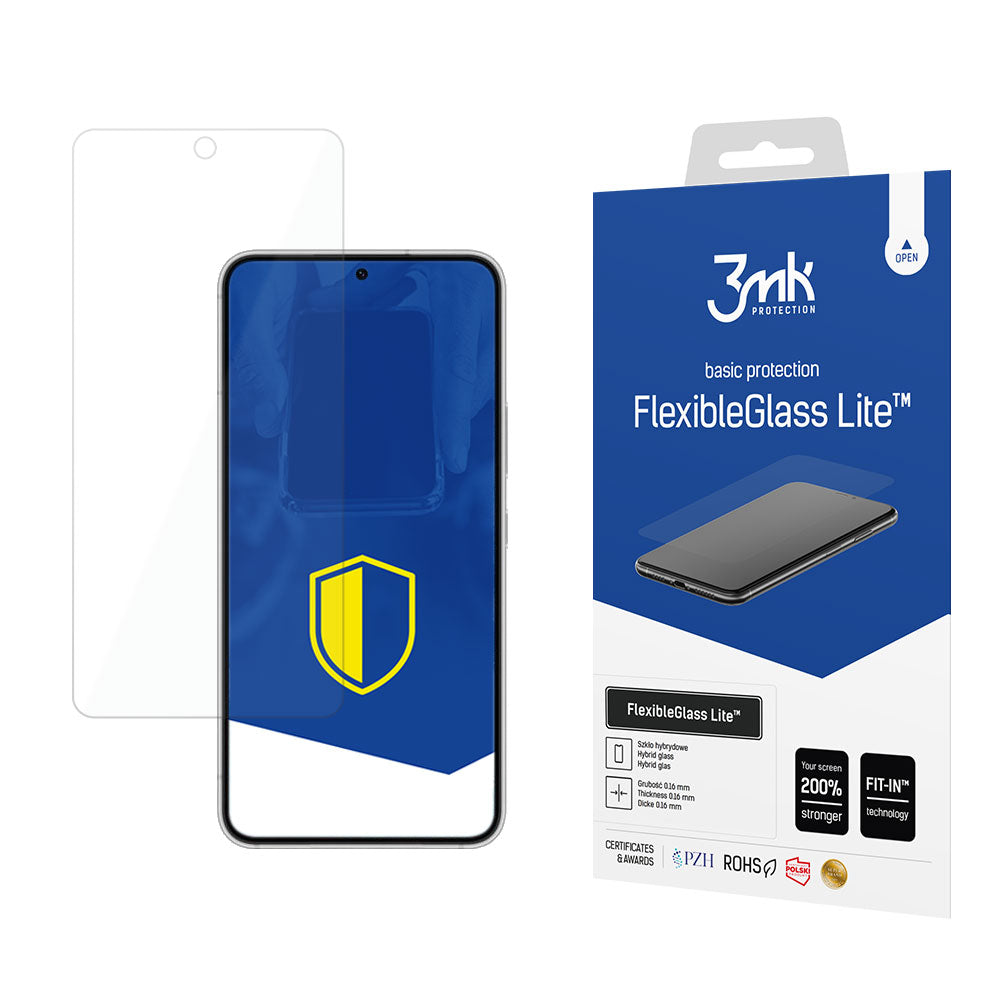 Ochranná fólie 3MK FlexibleGlass Lite pro Samsung Galaxy S22 5G S901, Flexibilní sklo, Full Glue