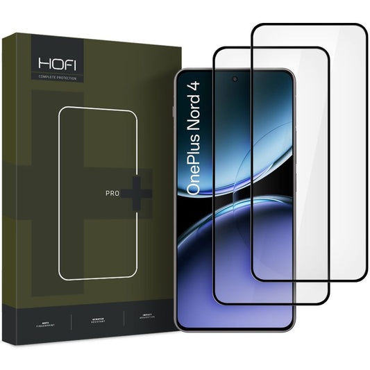 Ochranné sklo HOFI Glass PRO+ pro OnePlus Nord 4, ochranné sklo, sada 2 kusů, 2,5D, černé