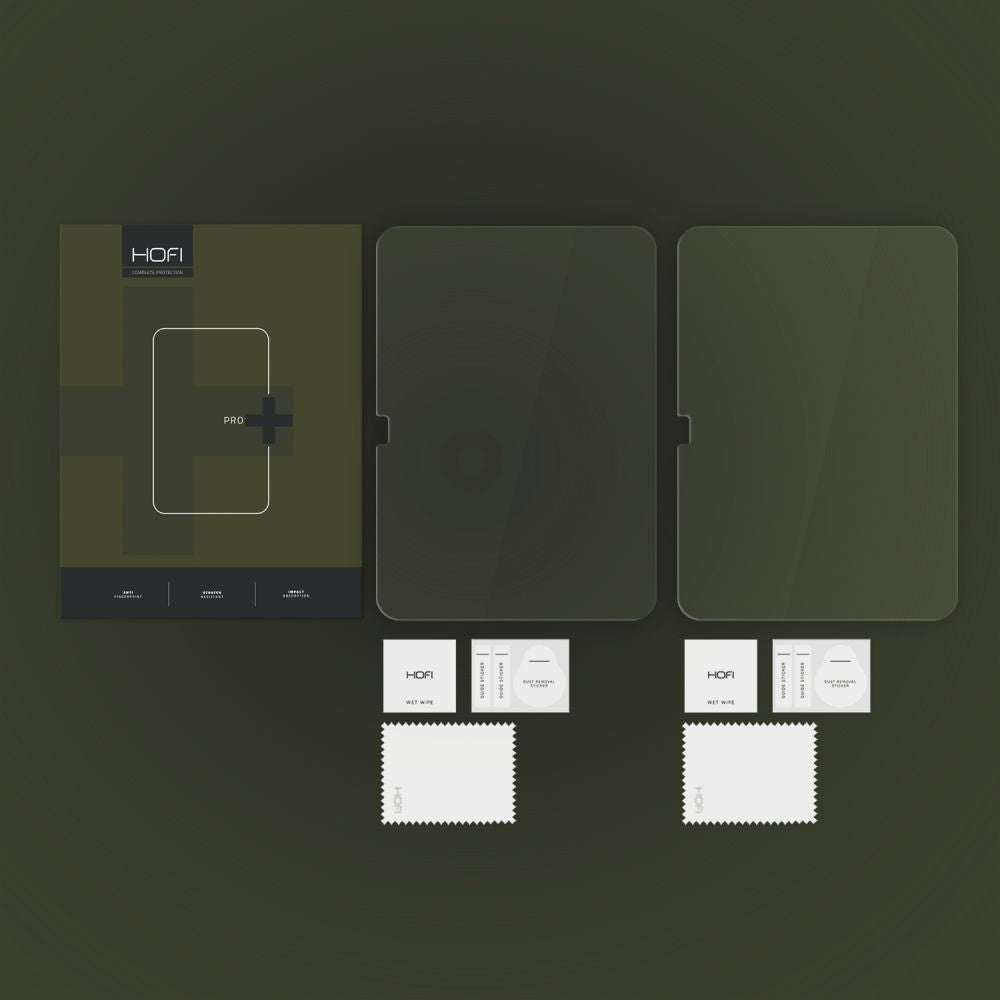 Ochranná fólie na obrazovku HOFI PRO+ pro Apple iPad (2025) / (2022), tvrzené sklo, plné lepidlo, sada 2 kusů