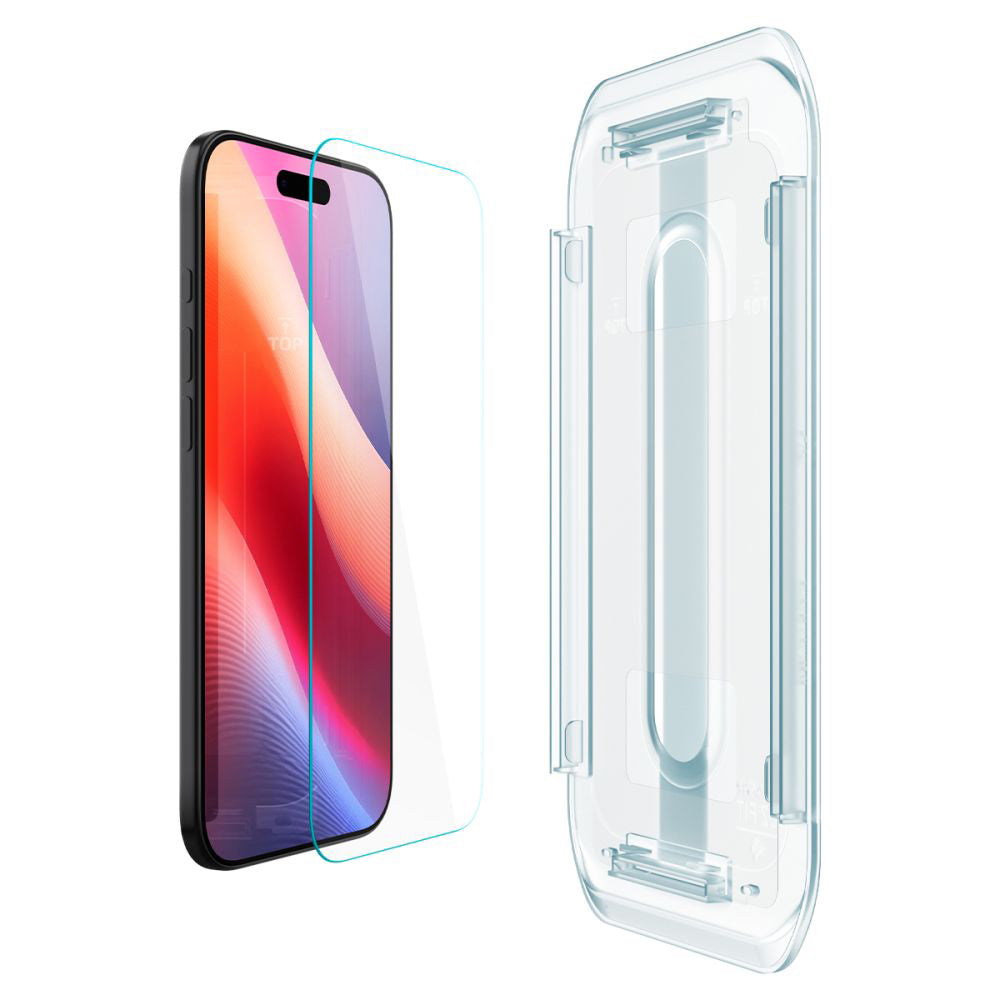 Ochranná fólie na displej Spigen GlastR EZ FIT pro Apple iPhone 17 Air, Tvrzené sklo, Full Glue, Sada 2 kusy AGL09861