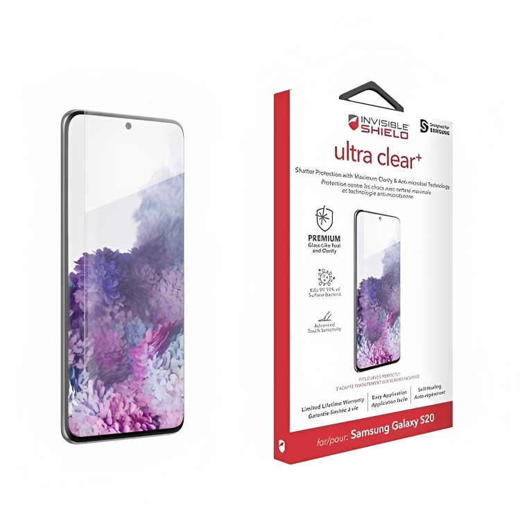 Ochranná fólie na displej Zagg Ultra Clear+ pro Samsung Galaxy S20 G980, Plast 200204858