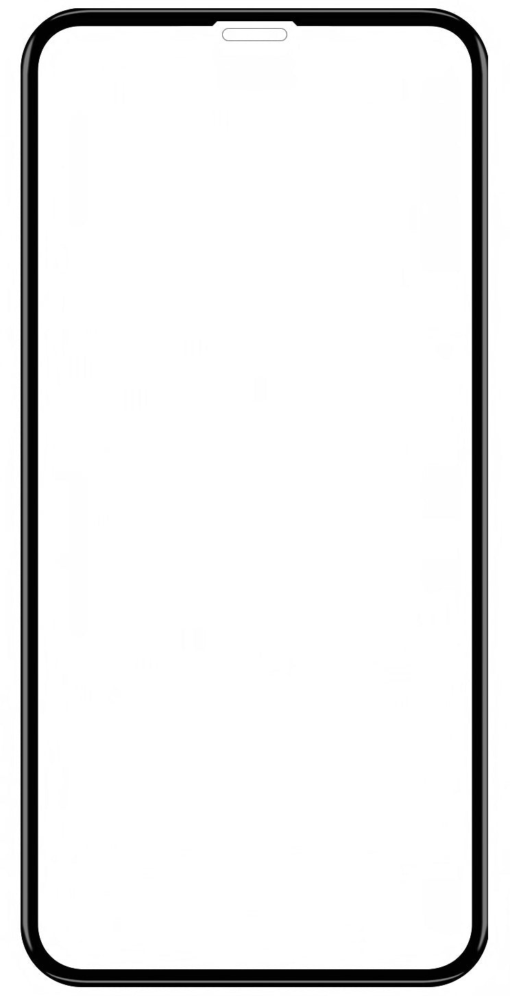 BLUE Shield Screen Protector pro Apple iPhone 11 / XR, stíněné sklo, plně lepené, vhodné do pouzdra, černé