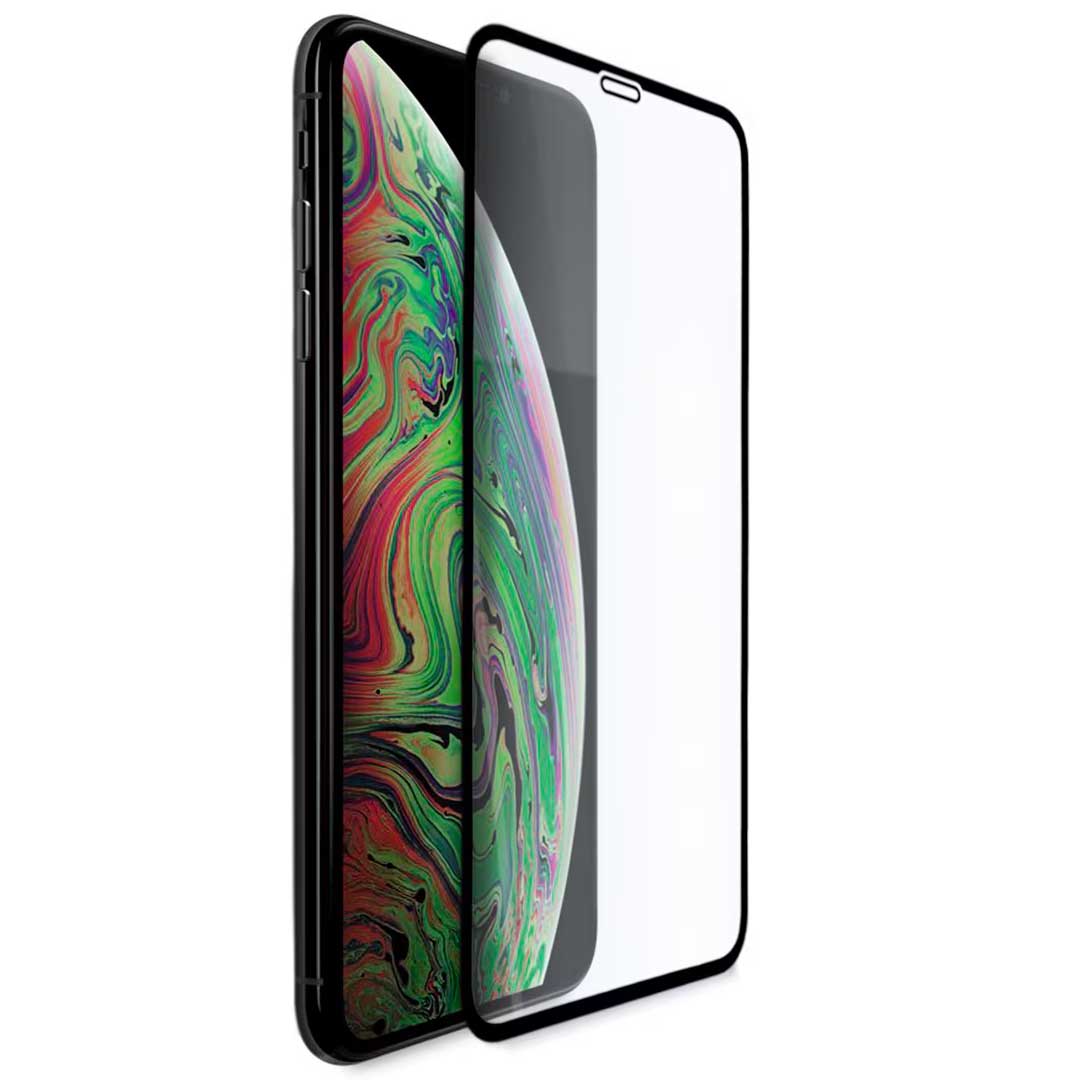 Ochranné sklo Veason PRO pro Apple iPhone XS Max, chráněné sklem, s plným lepidlem, 6D, černé
