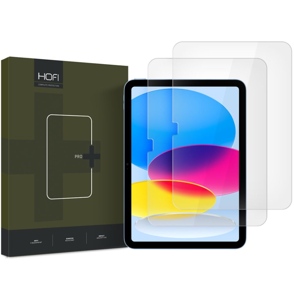 Ochranná fólie na obrazovku HOFI PRO+ pro Apple iPad (2025) / (2022), tvrzené sklo, plné lepidlo, sada 2 kusů