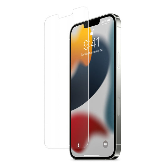 Ochranná fólie na displej Spigen GlastR EZ FIT pro Apple iPhone 17e / 16e / 14 / 13 Pro, Tvrzené sklo, Full Glue, Sada 2 kusy AGL03385