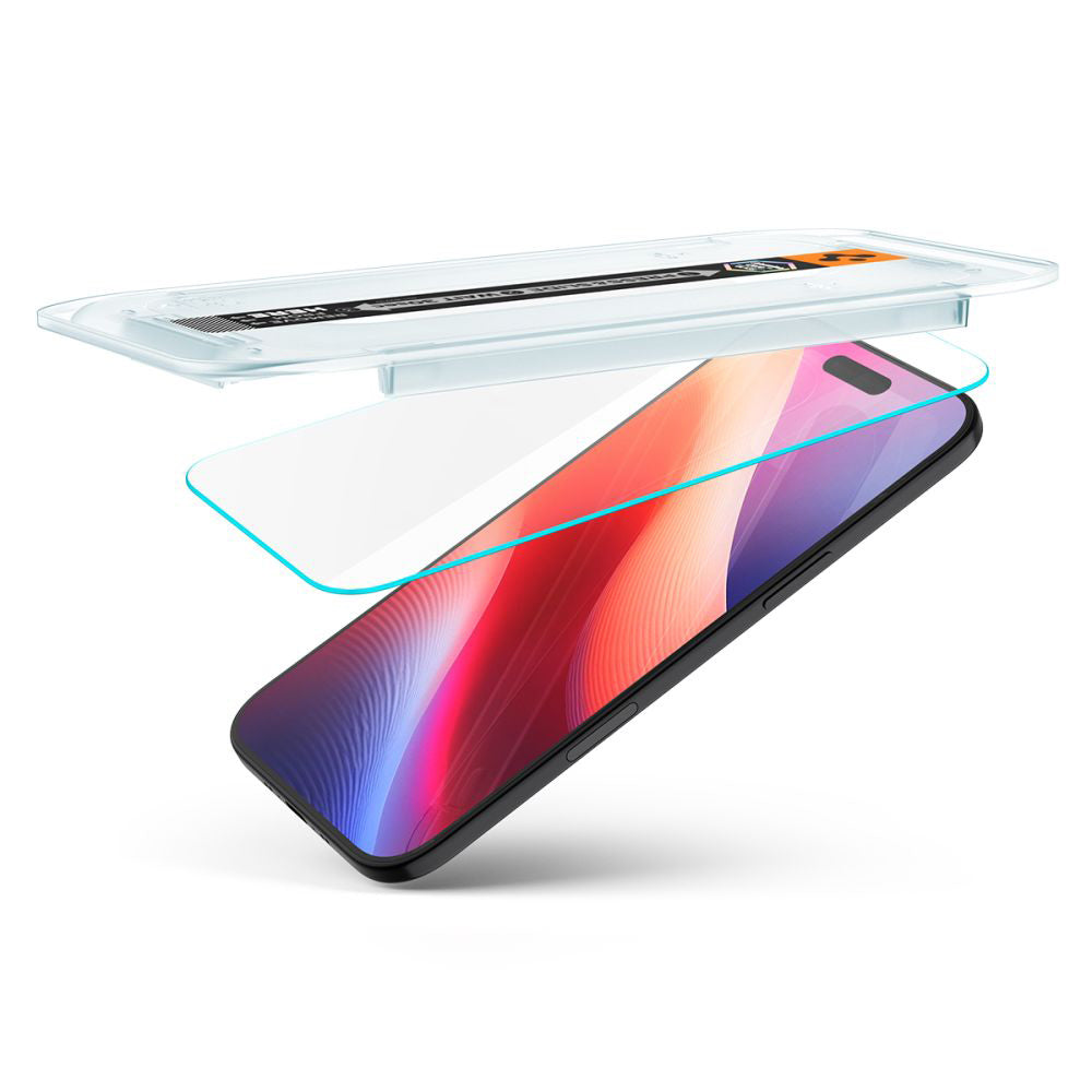 Ochranná fólie na displej Spigen GlastR EZ FIT pro Apple iPhone 17 Air, Tvrzené sklo, Full Glue, Sada 2 kusy AGL09861