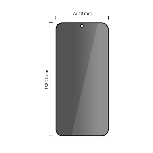 Ochranná fólie na displej Privacy Tech-Protect Spy+ pro Samsung Galaxy A57 5G / A37 5G / S25 FE, tvrzené sklo, plné lepidlo, sada 2 kusů