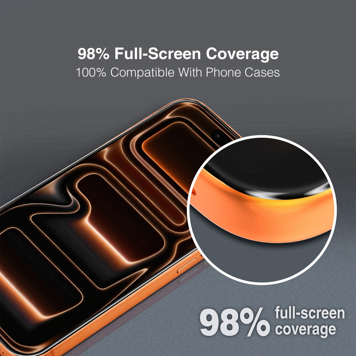 Ochranná fólie na displej Tel Protect 10X HD DLC Diamond Coating pro Apple iPhone 18 Pro Max / 17 Pro Max, tvrzené sklo, celoplošné lepení, černá