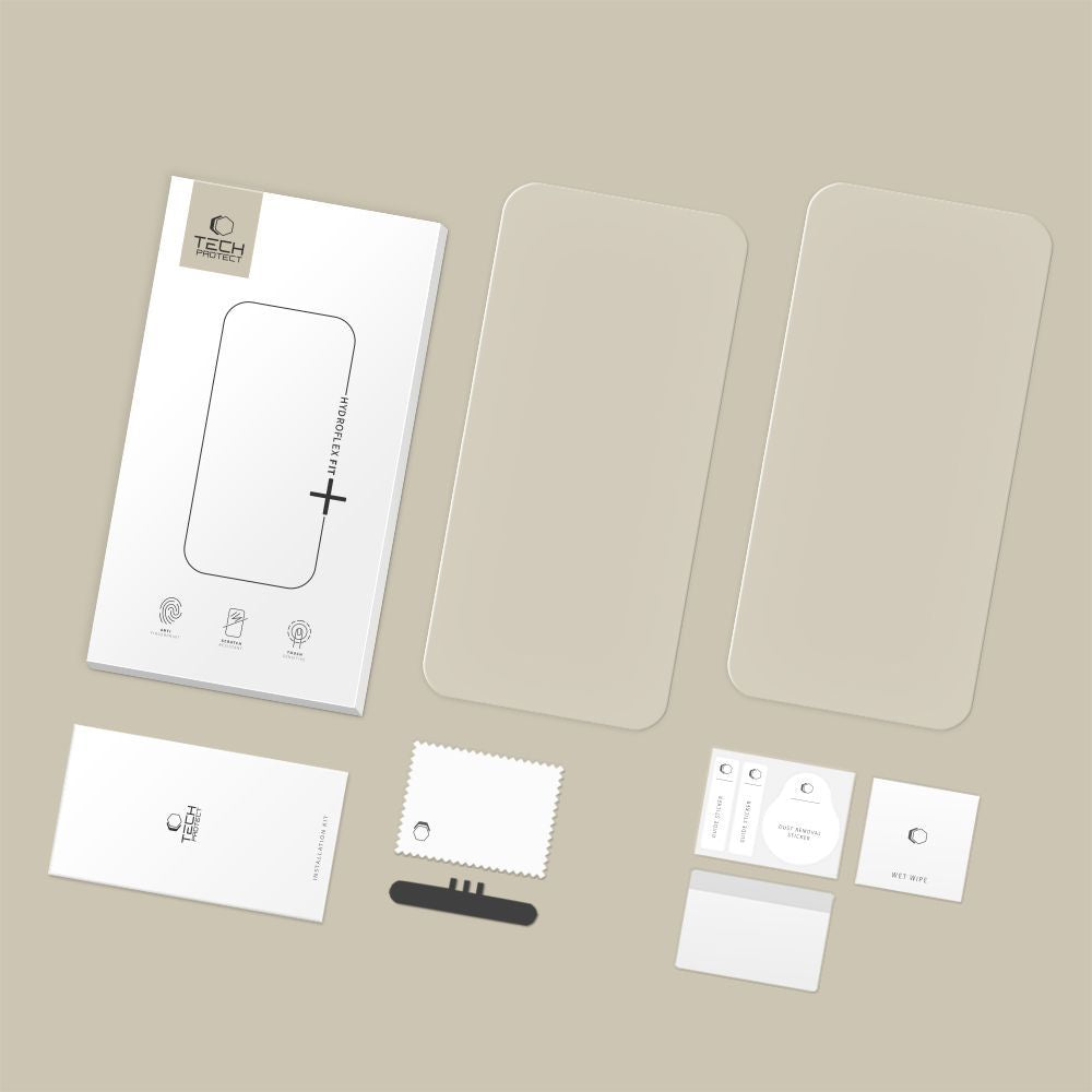 Ochranná fólie na displej Tech-Protect Hydro Flex+ pro Xiaomi Poco M8 Pro / Redmi Note 15 Pro+ 5G, Plast, Sada 2 kusy