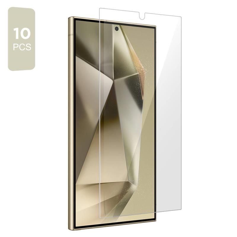Ochranná fólie na displej Tech-Protect pro Samsung Galaxy S26 S942, Tvrzené sklo, Full Glue, Sada 10 kusů