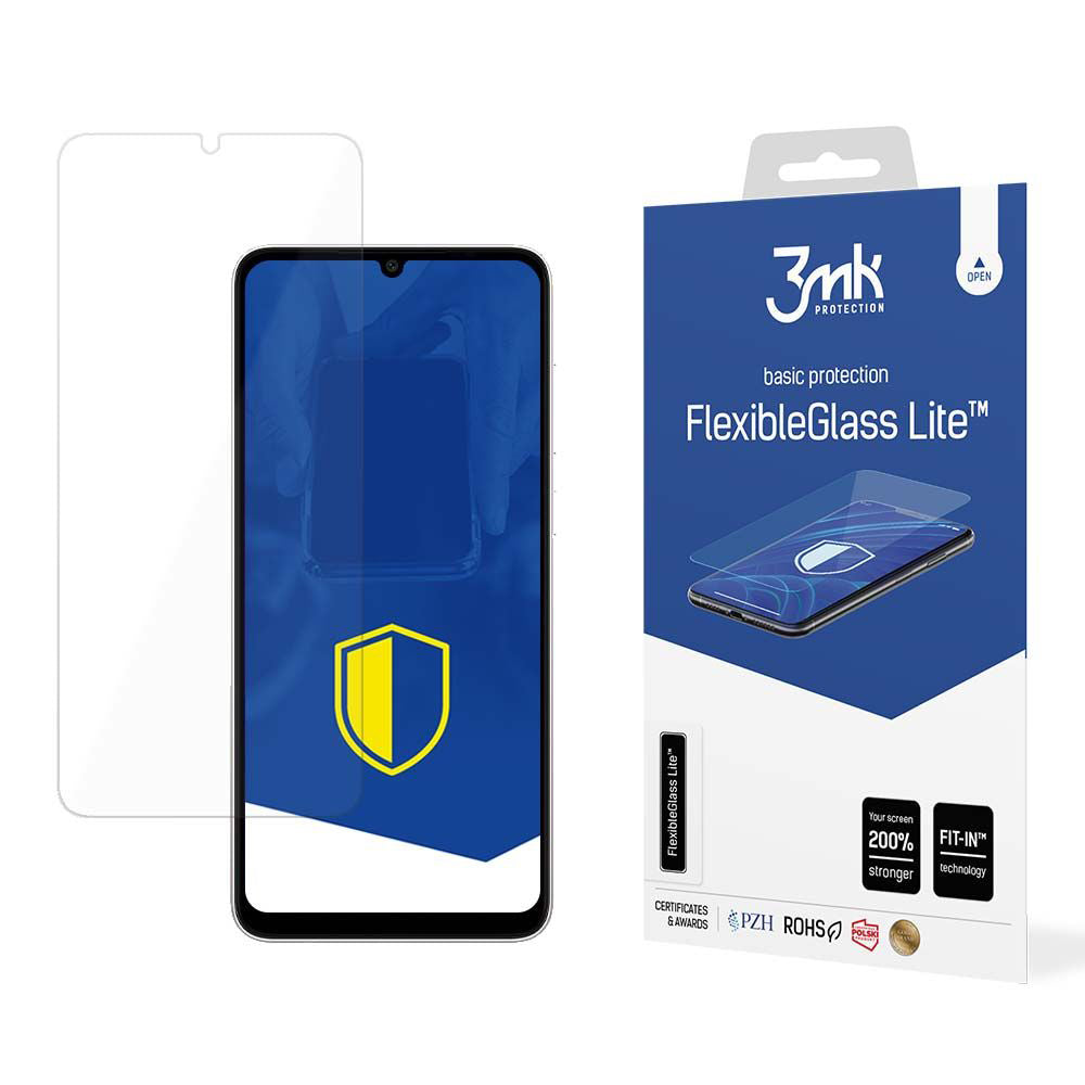 Ochranná fólie na displej 3MK FlexibleGlass Lite pro Samsung Galaxy A05s A057, flexibilní sklo, plné lepidlo