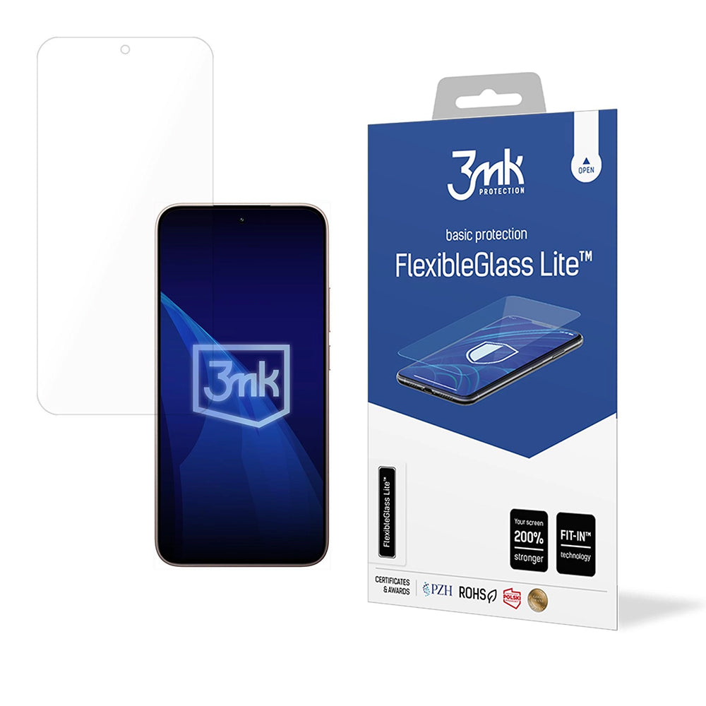 Ochranná fólie na displej 3MK FlexibleGlass Lite pro Xiaomi 15T, Flexibilní sklo, Full Glue