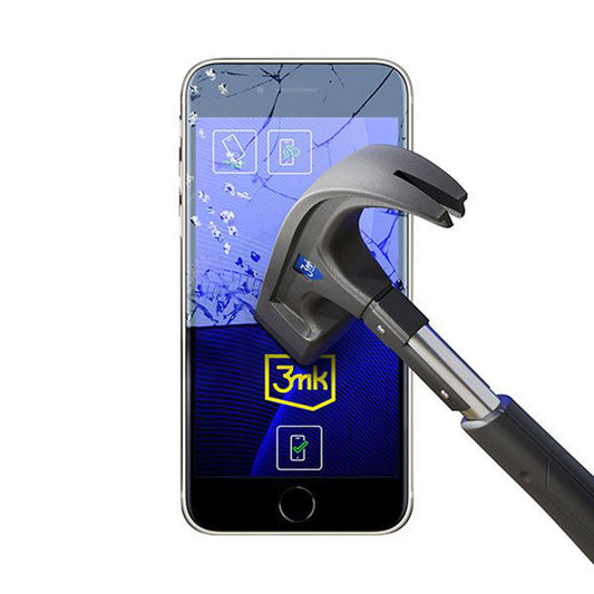 Ochranná fólie na displej 3MK FlexibleGlass pro Apple iPhone SE (2022) / SE (2020) / 8 / 7, flexibilní sklo, plné lepidlo